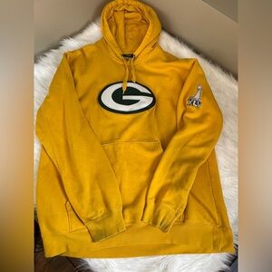 Green Bay Packers Super Bowl 45 Yellow Hoodie